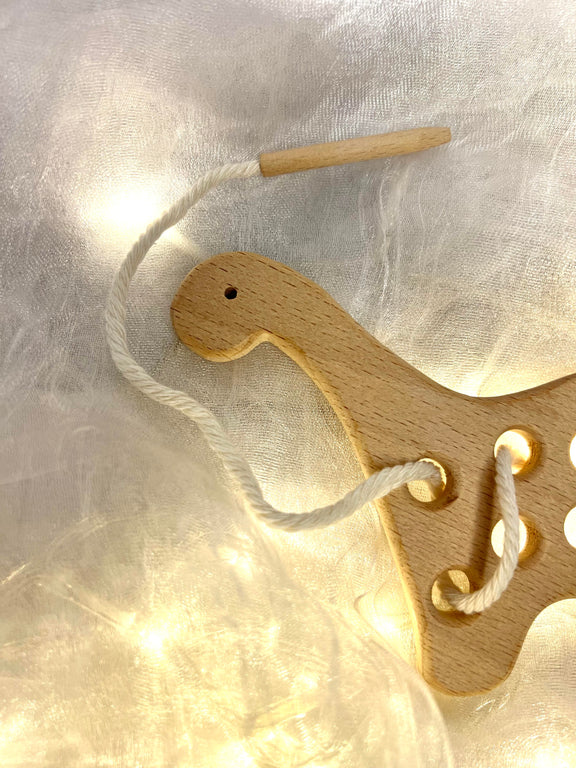 Dino Baby Gioco di Infilatura in Legno