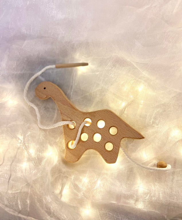 Dino Baby Gioco di Infilatura in Legno